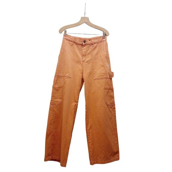 Lazy Oaf Cargo Pants Utility Style Orange - Picture 1 of 12